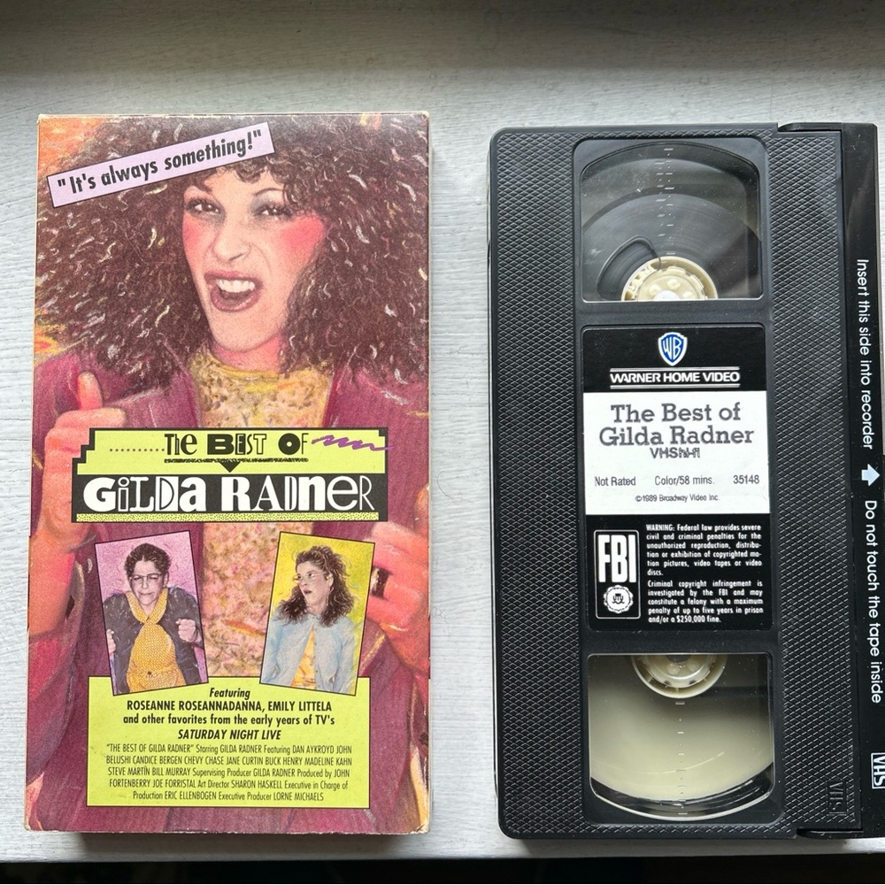 Saturday Night Live Best of Gilda Radner VHS 1989 TV Comedy Video Tape